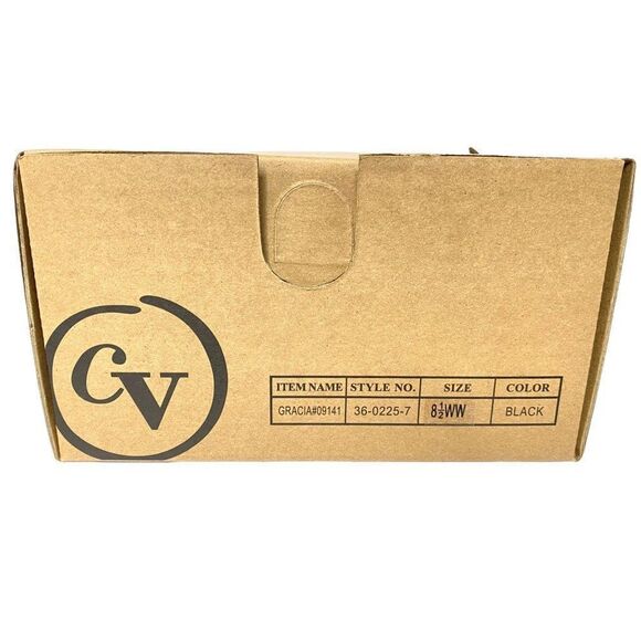 Comfortview Black Gracia Cut-Out Sandals Sz 8.5W Open Toe Slip-On NEW - Picture 7 of 7